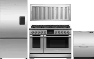 4 Piece Package Includes Refrigerator, Range, Hood And Dishwasher